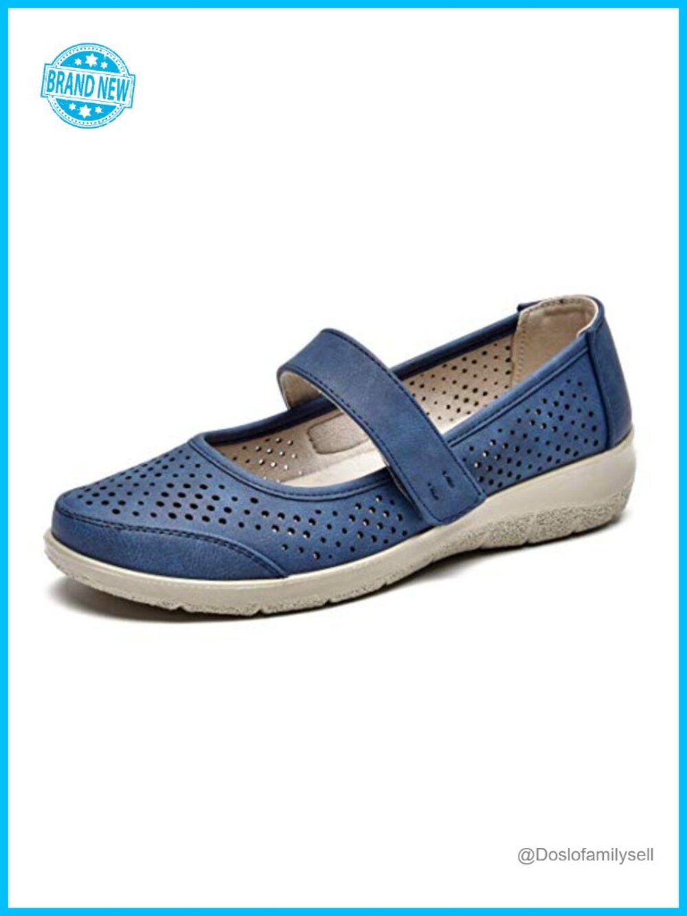Mary Jane Flats Orthopedic Breathable Slip-On Lightweight Comfort Walking Shoes